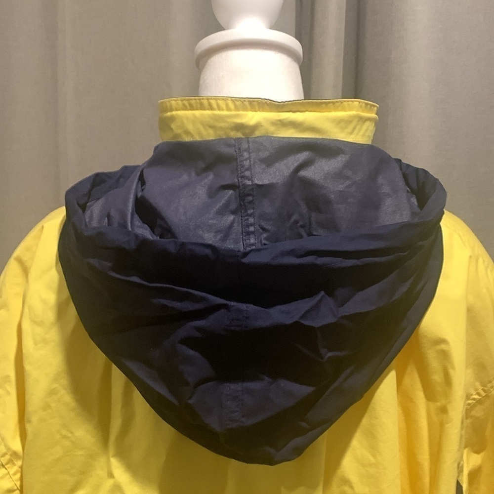 London Fog w/“Stamp of Approval” Yellow & Blue Jacket Size Large - Picture 7 of 16